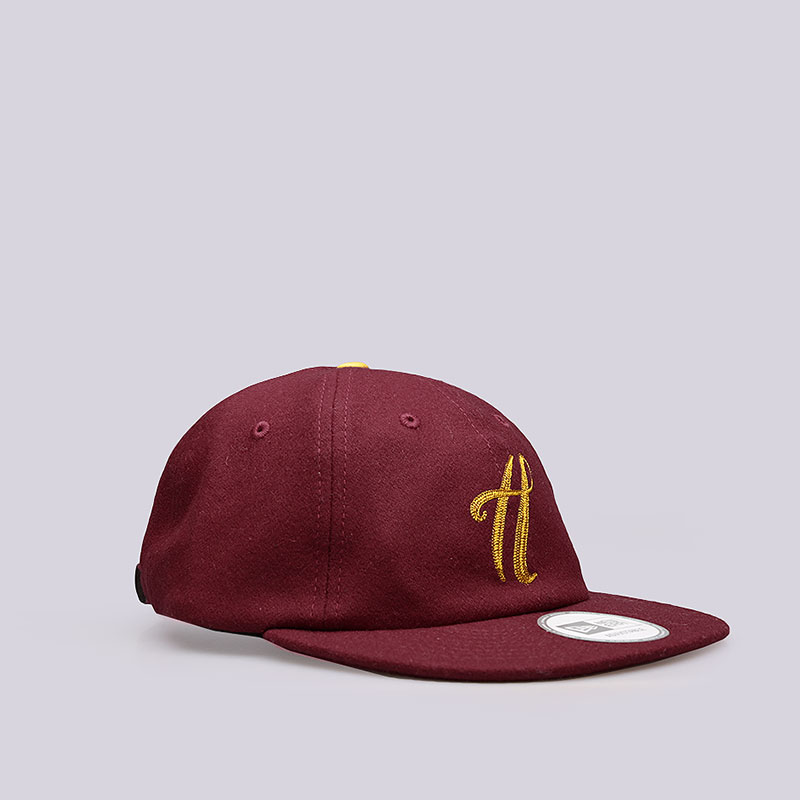  бордовая кепка the hundreds Meaning NE Strapback T16P106029-brgnd - цена, описание, фото 2